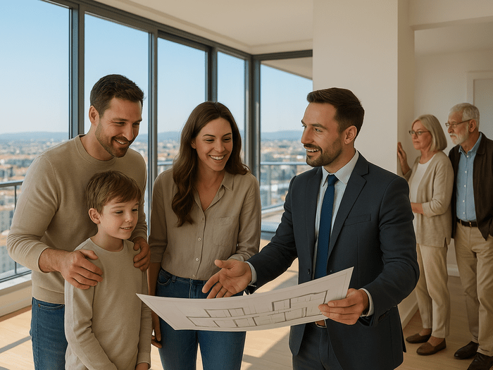 WeMoveWise accompagne familles et retraités dans leur recherche de logement en Espagne avec un service personnalisé, humain et professionnel. Découvrez une visite immersive dans un appartement lumineux, guidée par un expert dédié
